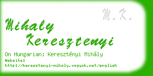 mihaly keresztenyi business card