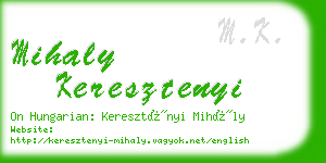 mihaly keresztenyi business card